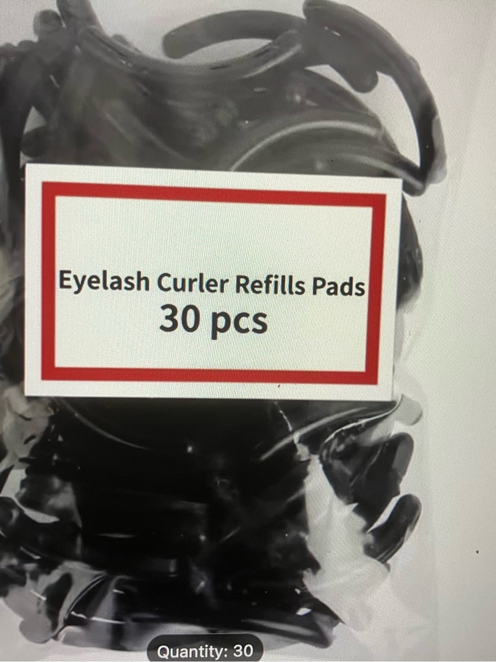 Black Eyelash Curler Replacement Pads — 30-Pack